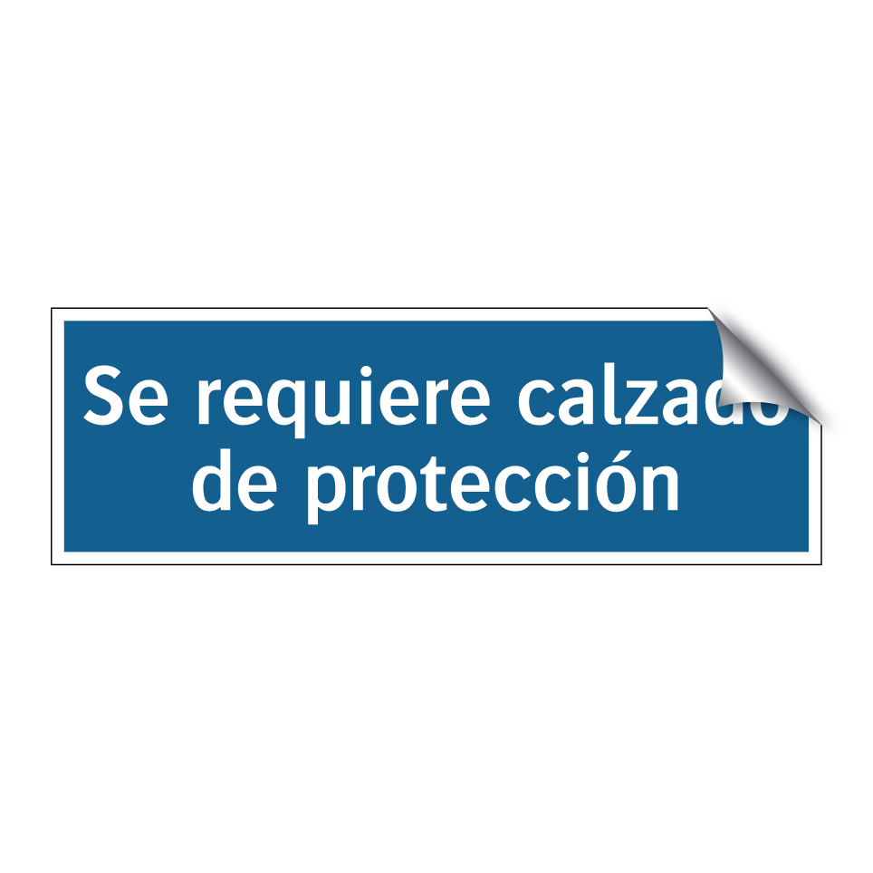Se requiere calzado de protección