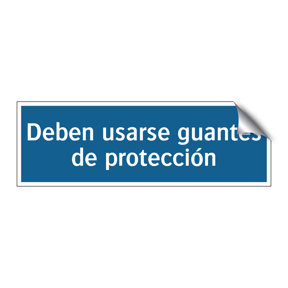 Deben usarse guantes de protección
