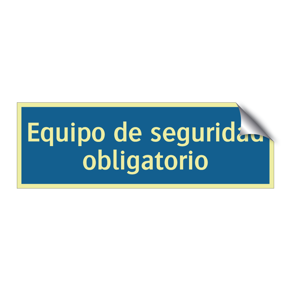 Equipo de seguridad obligatorio