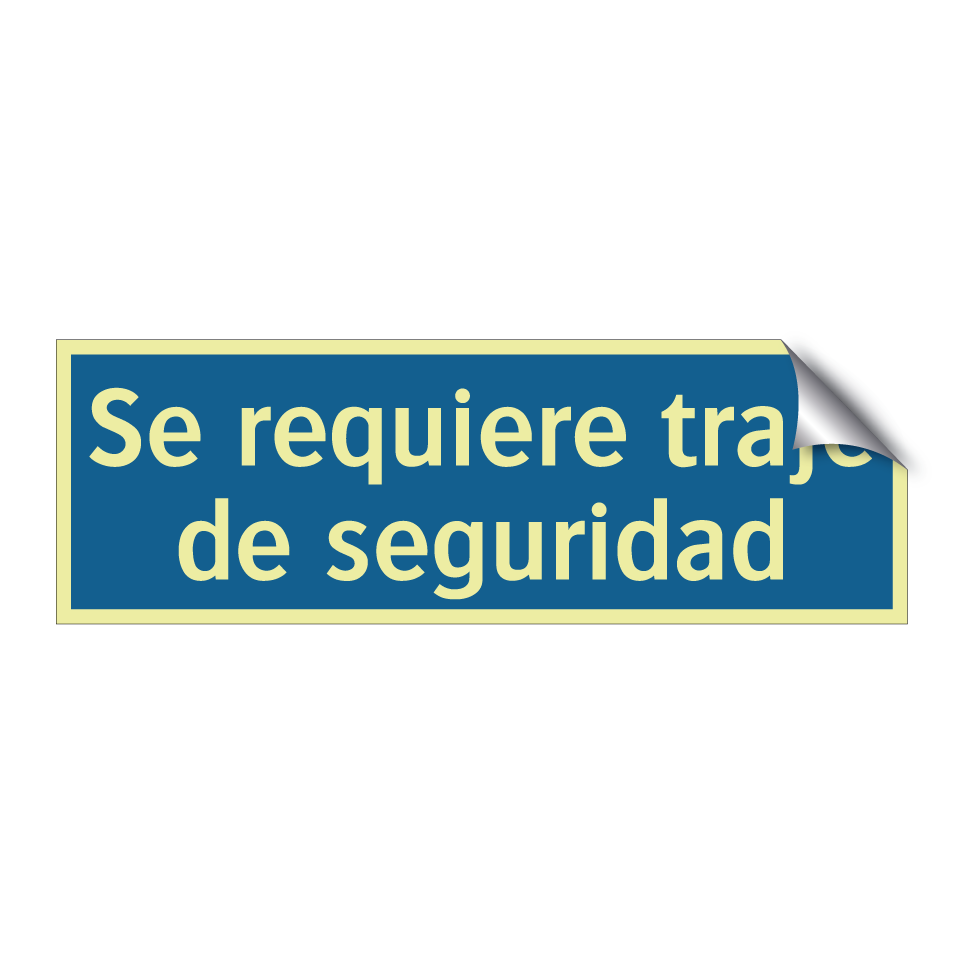 Se requiere traje de seguridad
