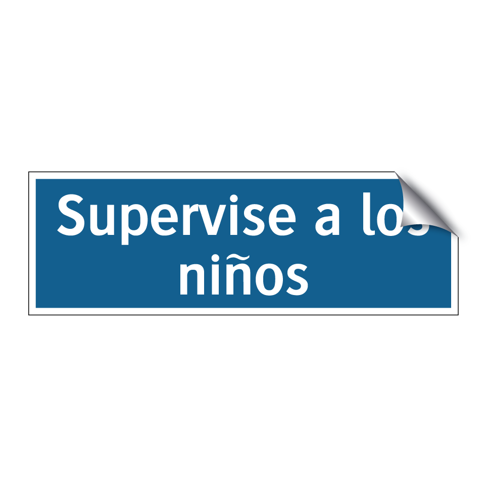 Supervise a los niños