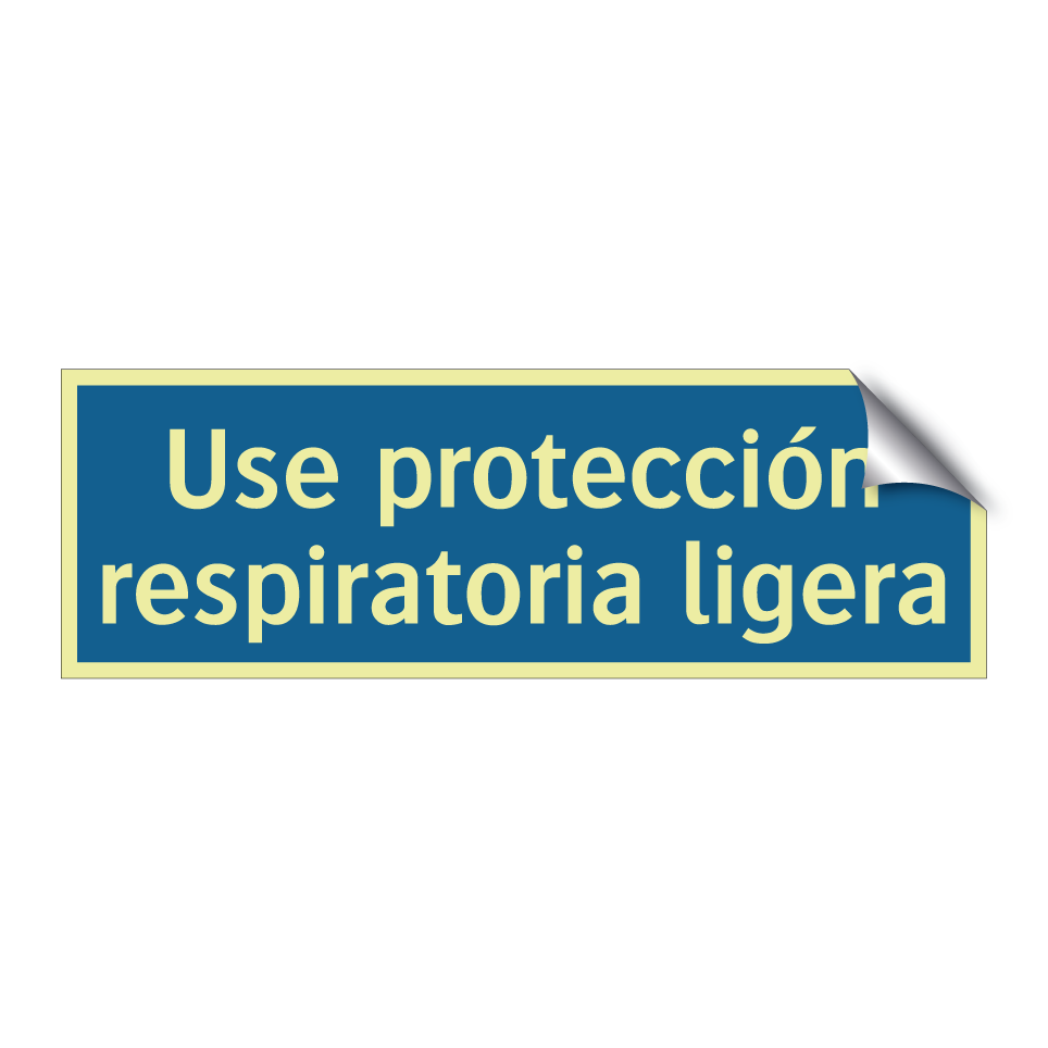 Use protección respiratoria ligera