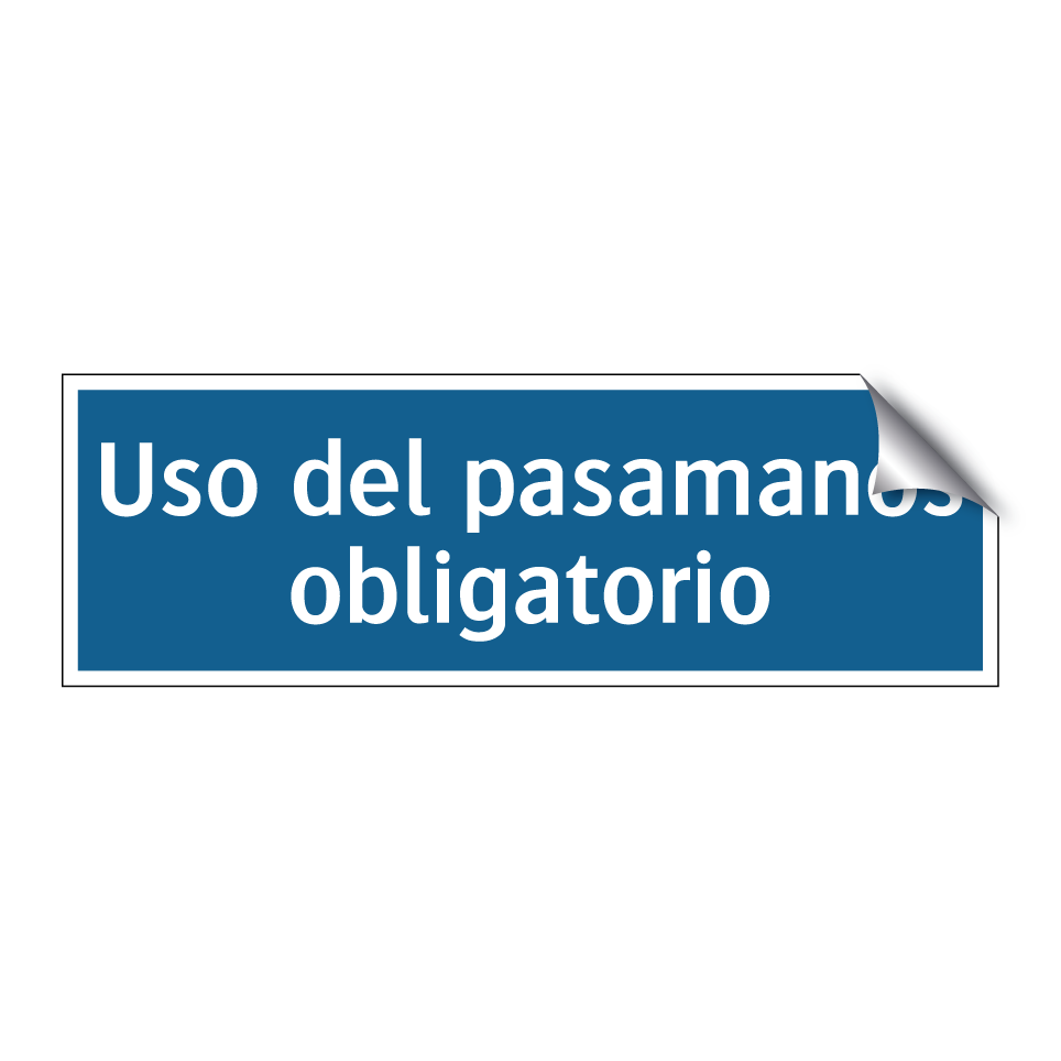 Uso del pasamanos obligatorio