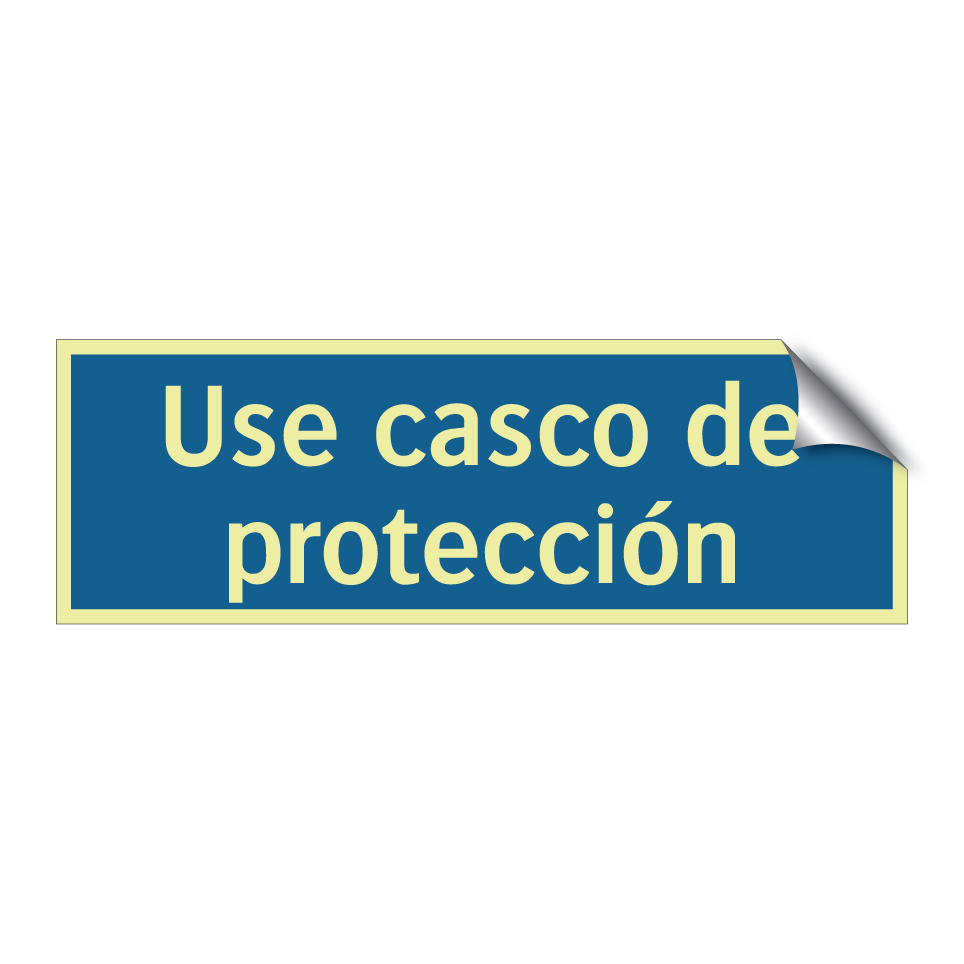 Use casco de protección