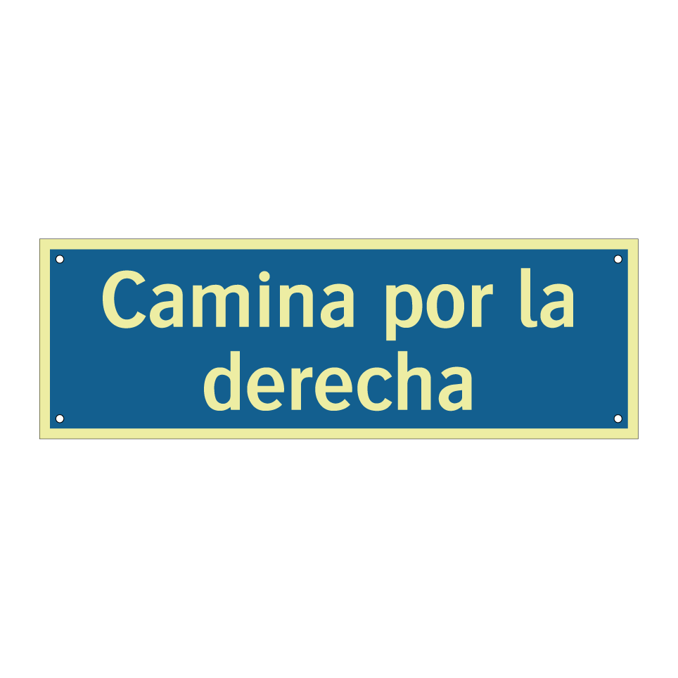 Camina por la derecha