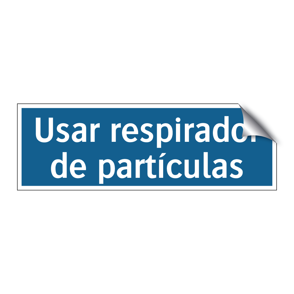 Usar respirador de partículas