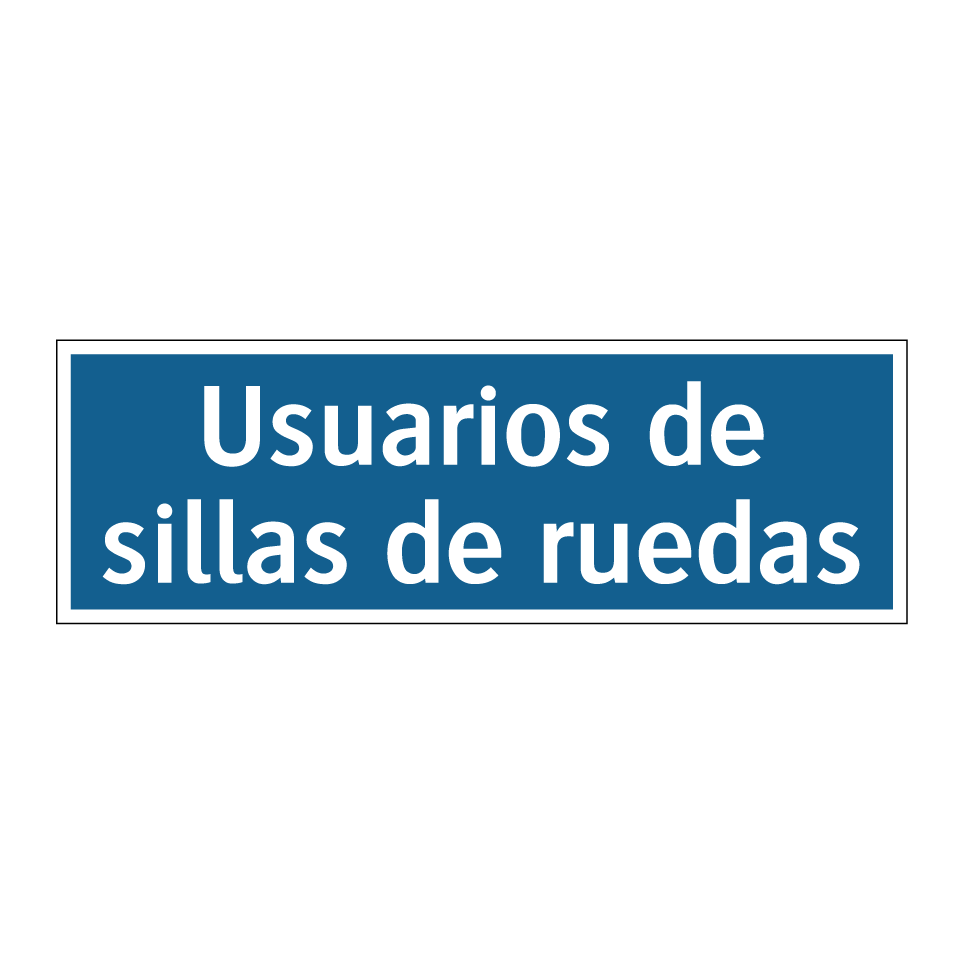 Usuarios de sillas de ruedas