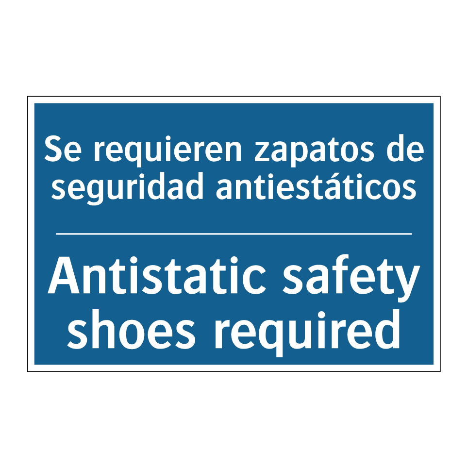 Se requieren zapatos de seguridad /.../ - Antistatic safety shoes required /.../