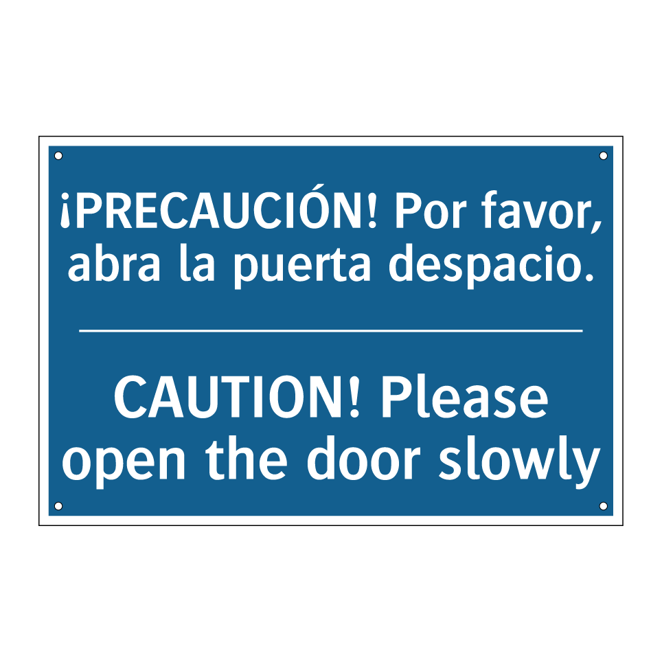 ¡PRECAUCIÓN! Por favor, abra la /.../ - CAUTION! Please open the door /.../
