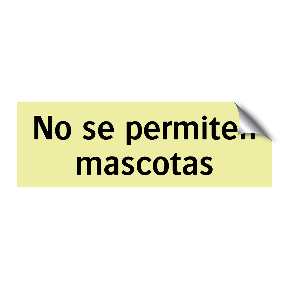 No se permiten mascotas