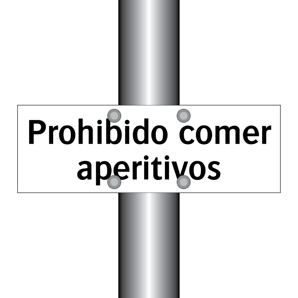 Prohibido comer aperitivos