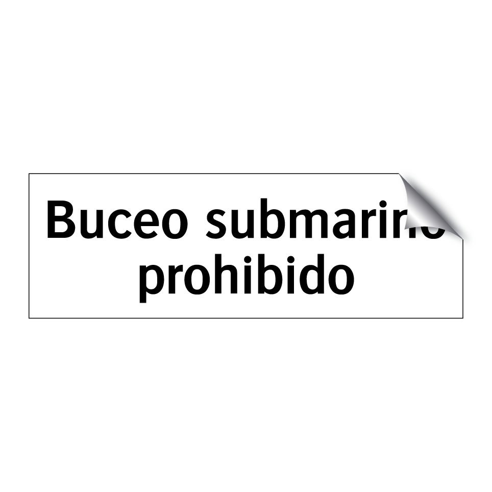 Buceo submarino prohibido