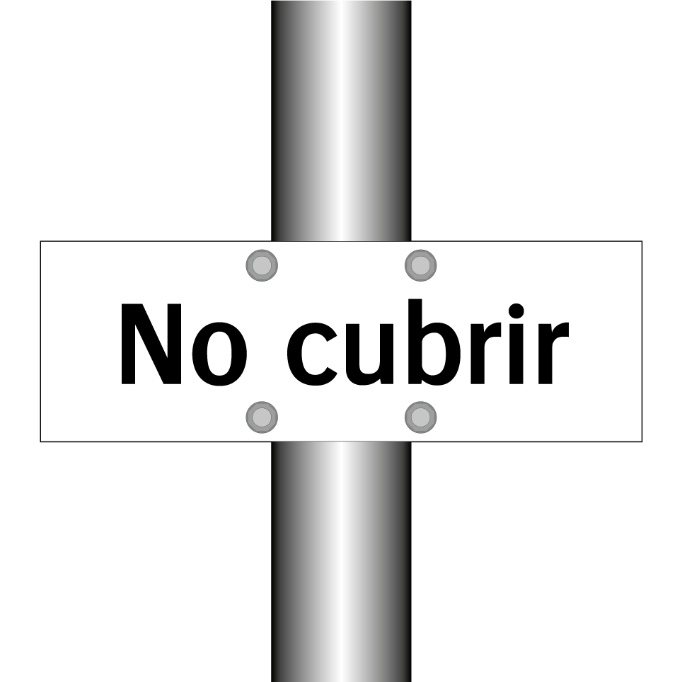 No cubrir