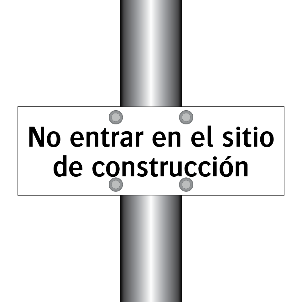 No entrar en el sitio de construcción