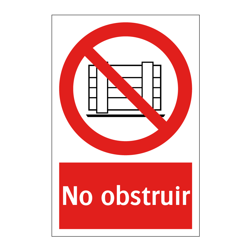 No obstruir