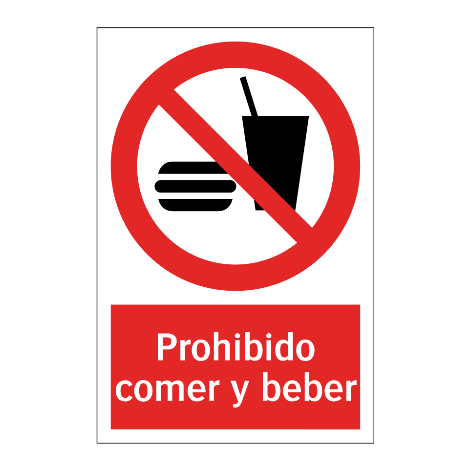 Prohibido comer y beber