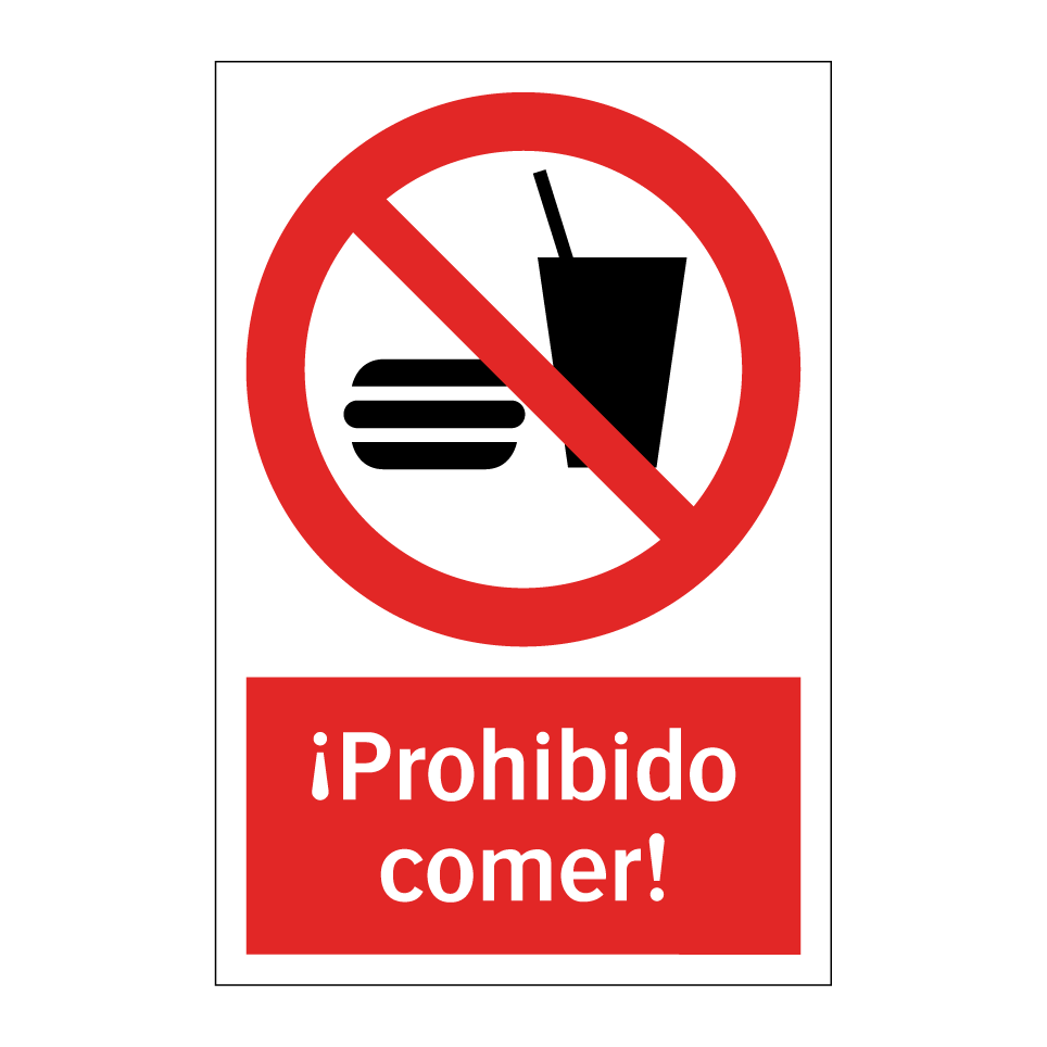¡Prohibido comer!