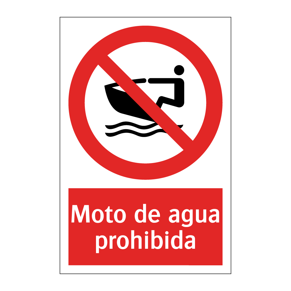 Moto de agua prohibida