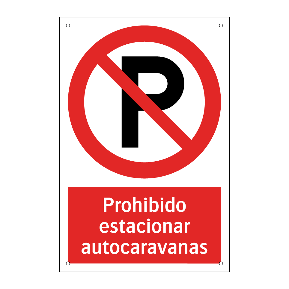 Prohibido estacionar autocaravanas
