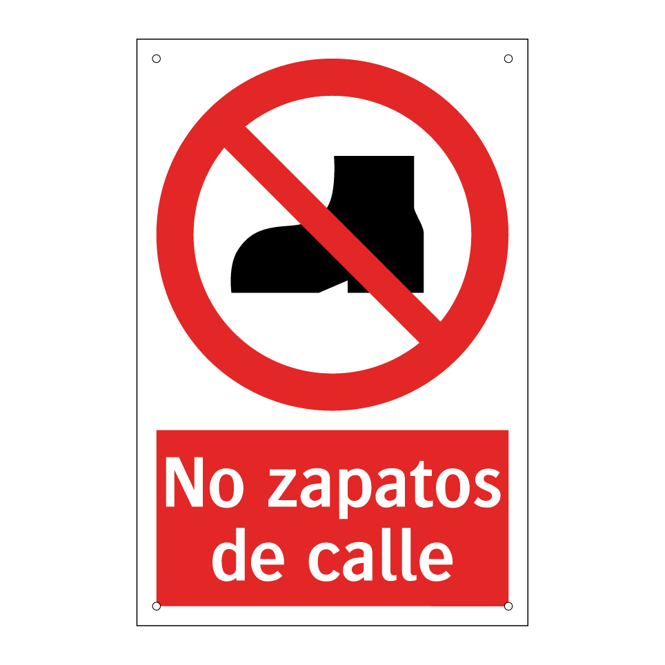 No zapatos de calle