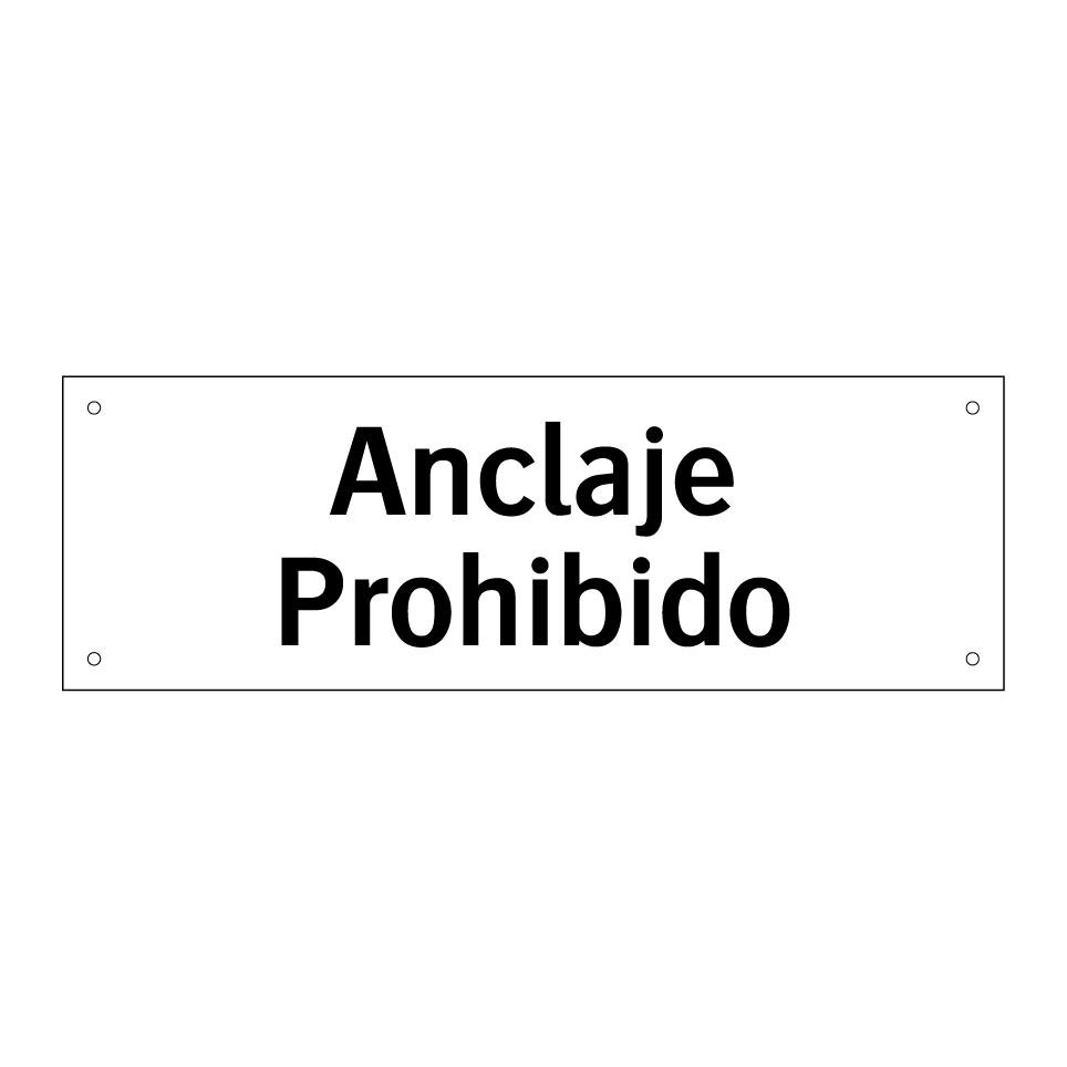Anclaje Prohibido