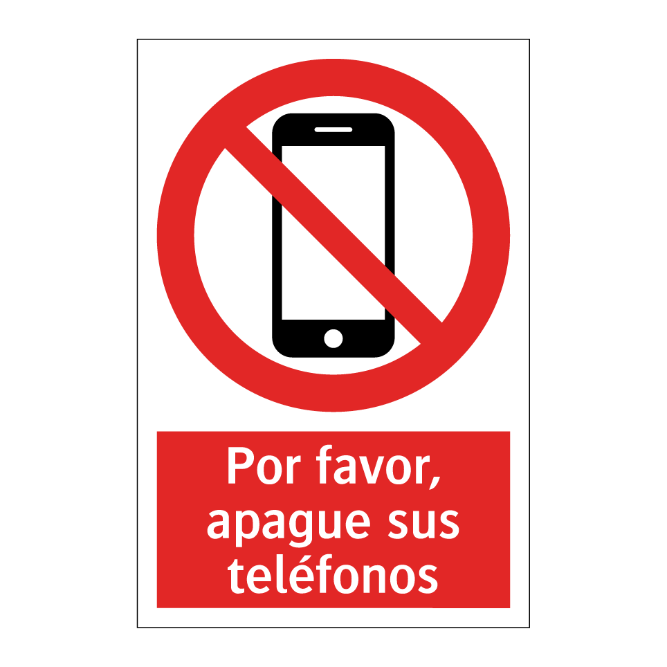 Por favor, apague sus teléfonos
