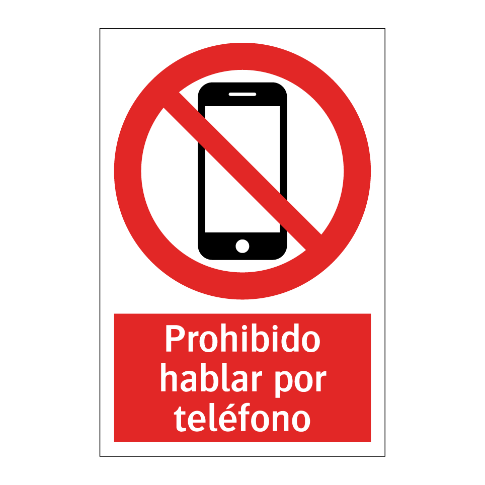 Prohibido hablar por teléfono