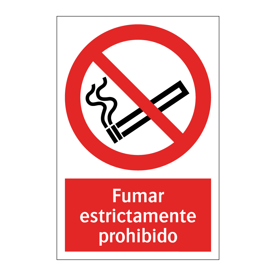 Fumar estrictamente prohibido