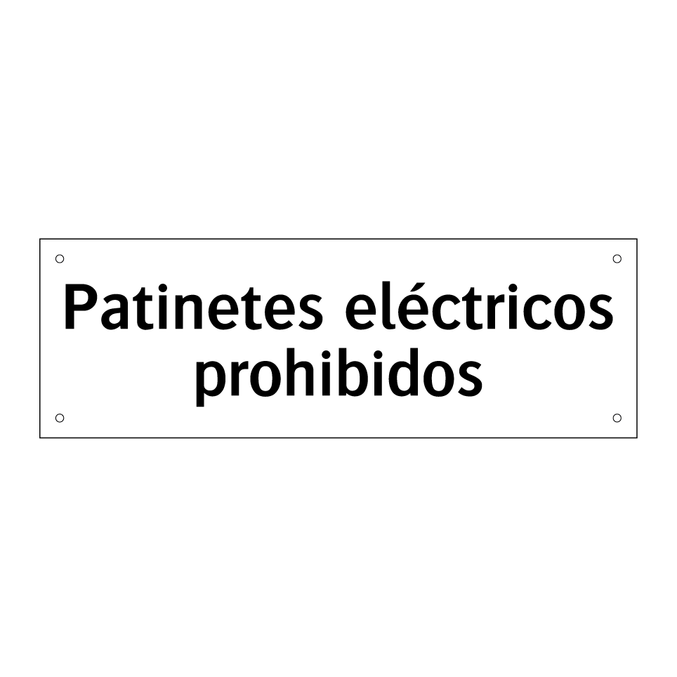 Patinetes eléctricos prohibidos