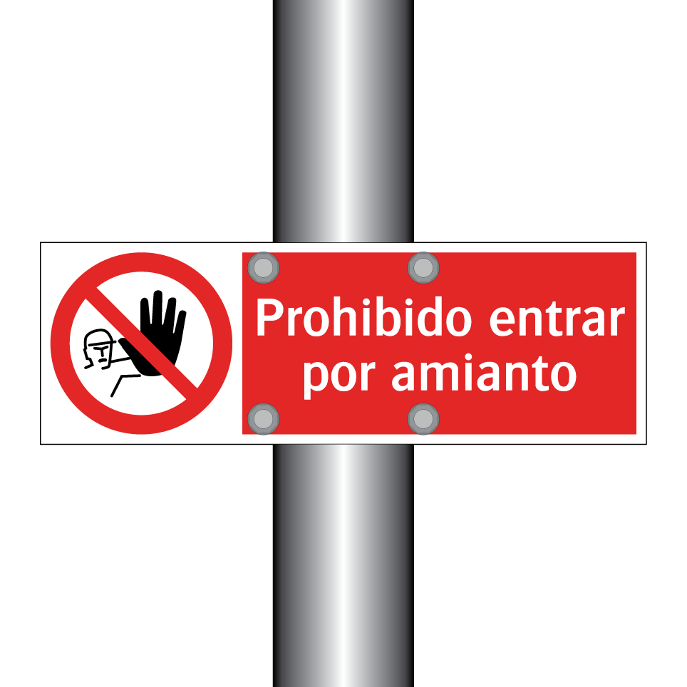 Prohibido entrar por amianto