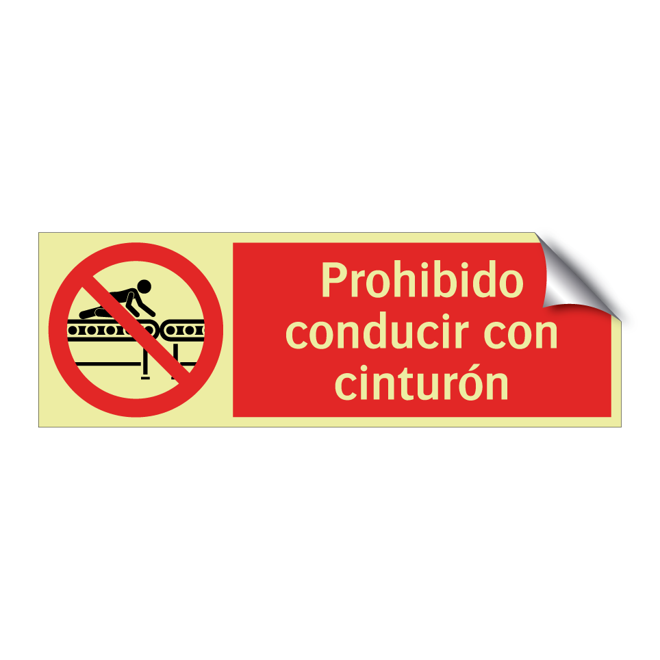 Prohibido conducir con cinturón