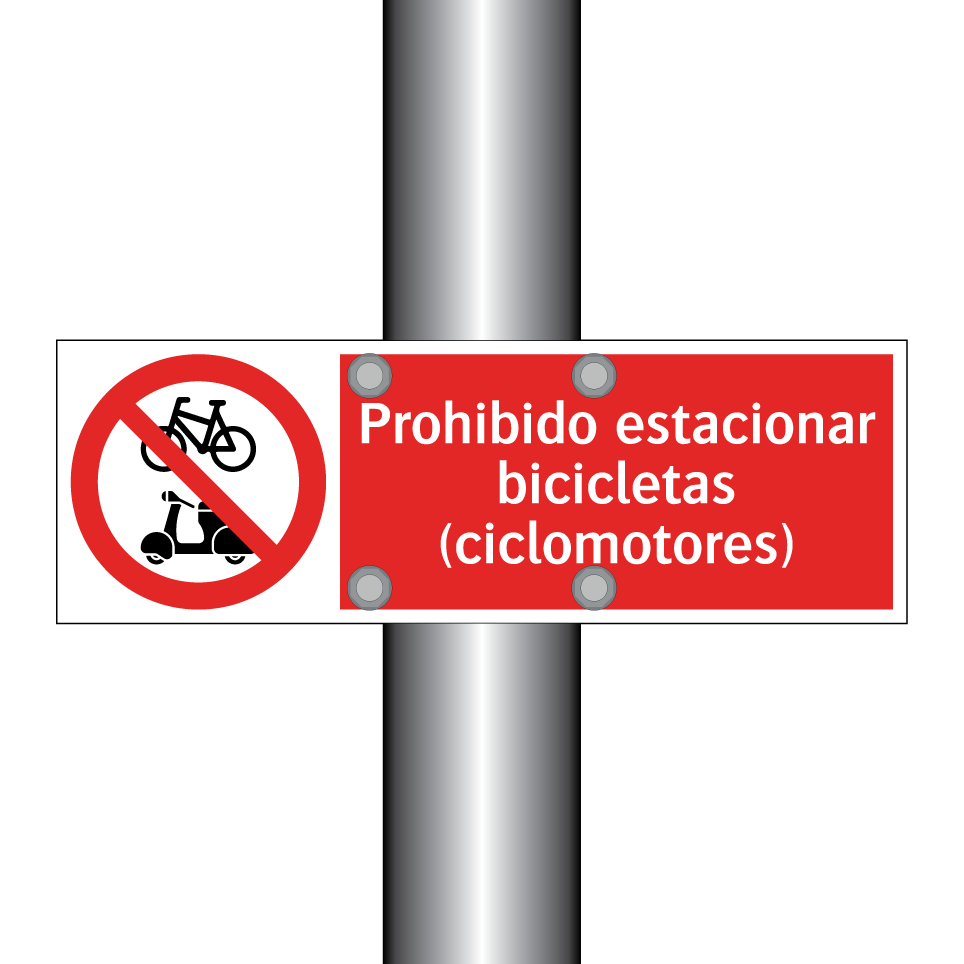 Prohibido estacionar bicicletas (ciclomotores)