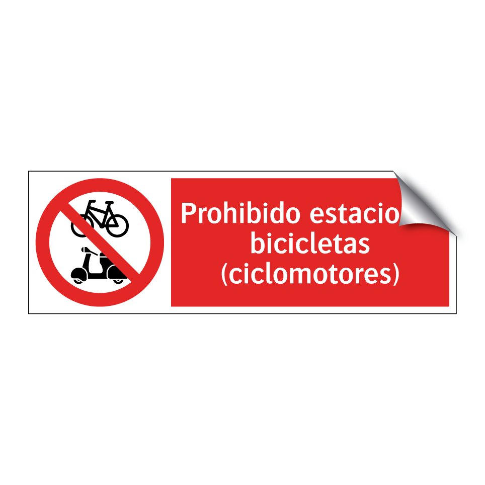 Prohibido estacionar bicicletas (ciclomotores)