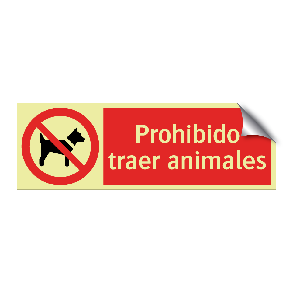 Prohibido traer animales