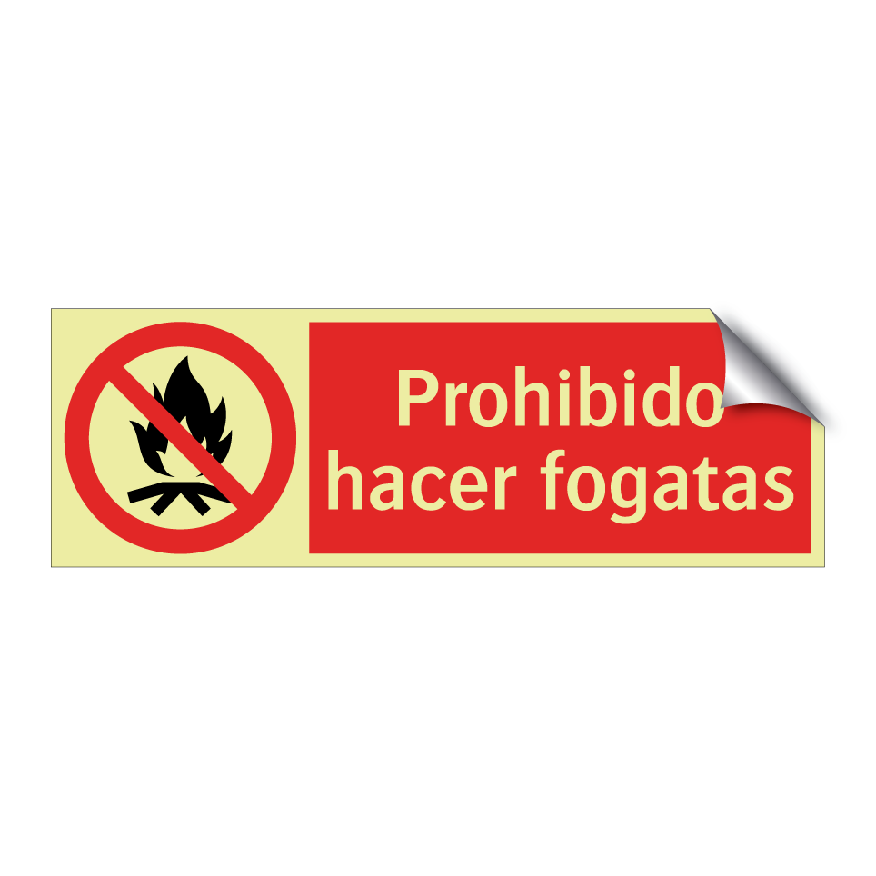Prohibido hacer fogatas