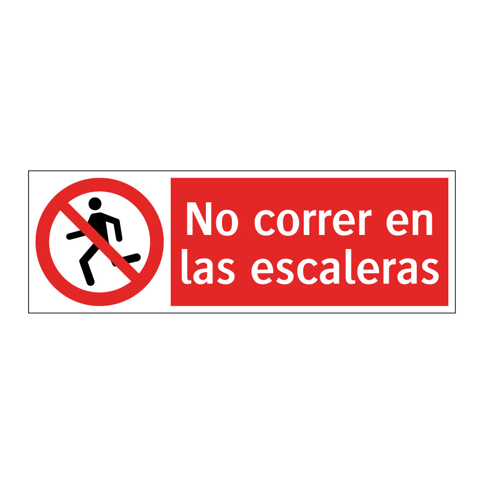 No correr en las escaleras