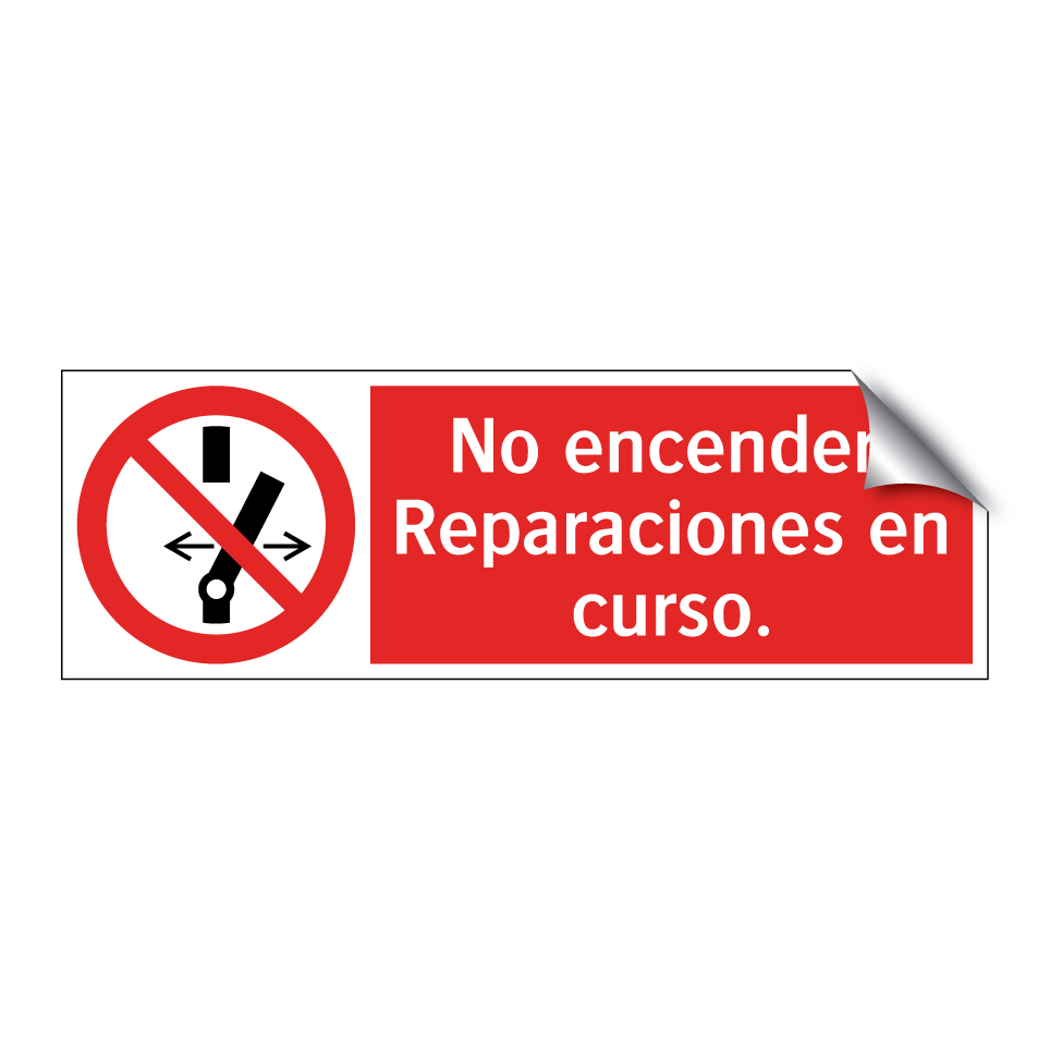 No encender. Reparaciones en curso.