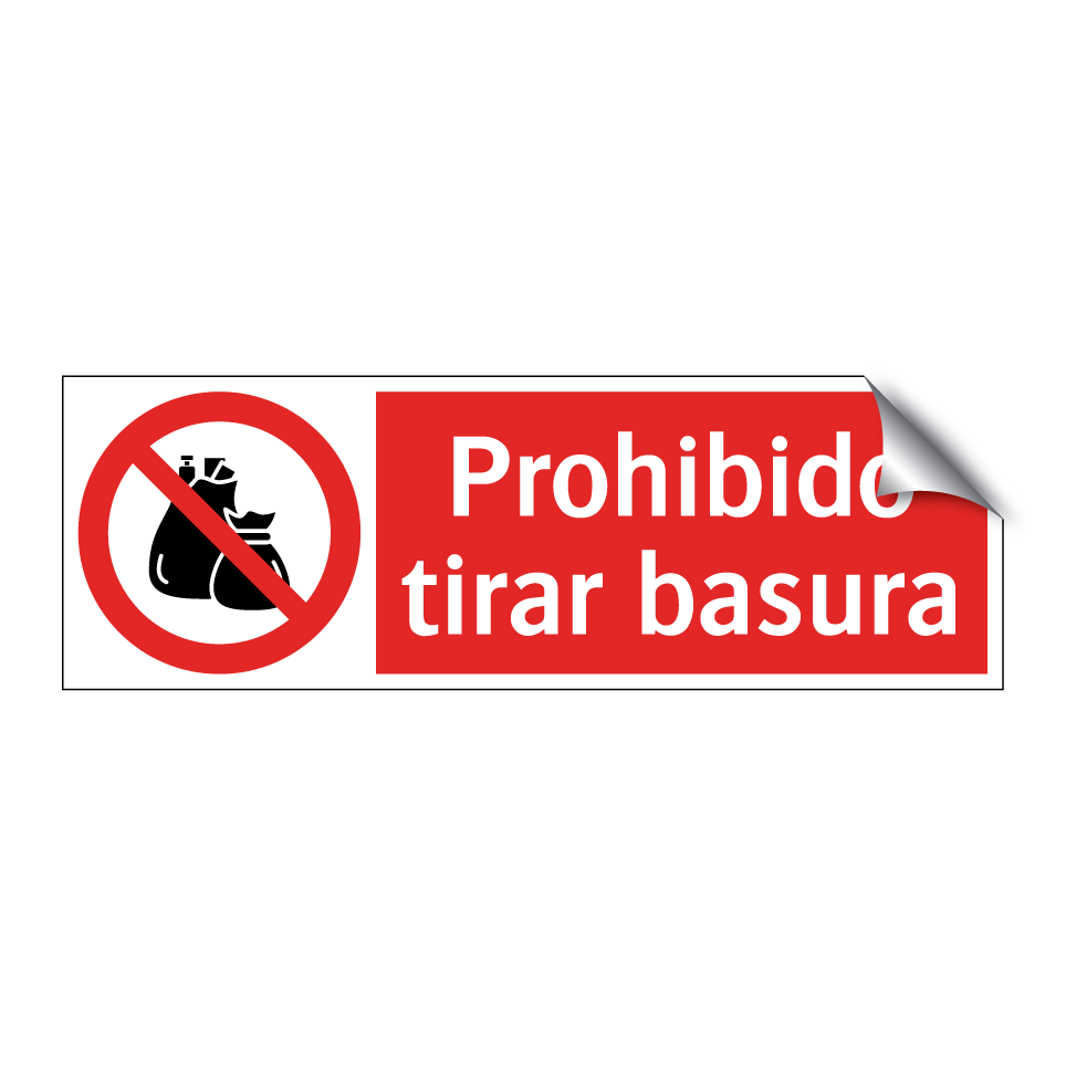 Prohibido tirar basura