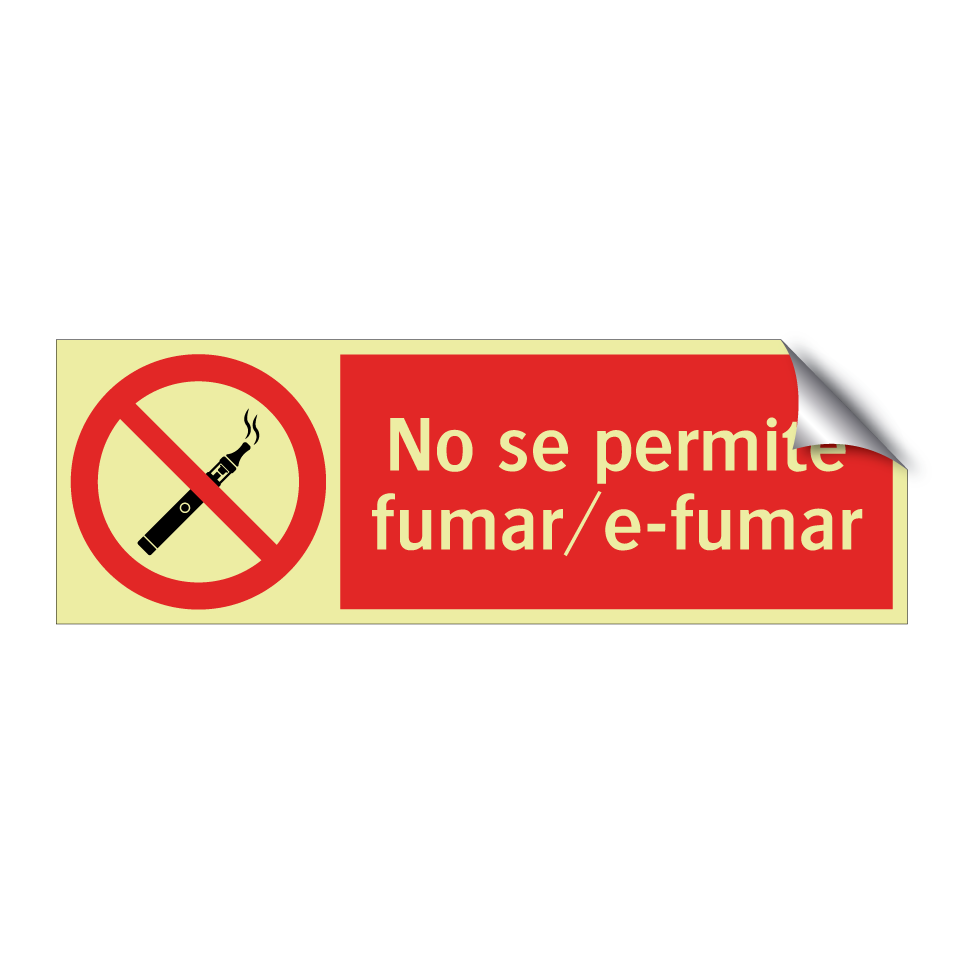 No se permite fumar/e-fumar