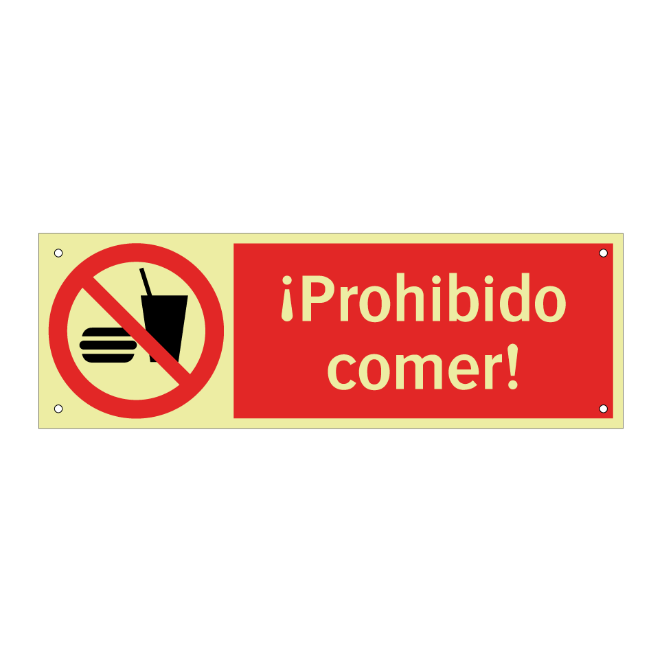 ¡Prohibido comer!