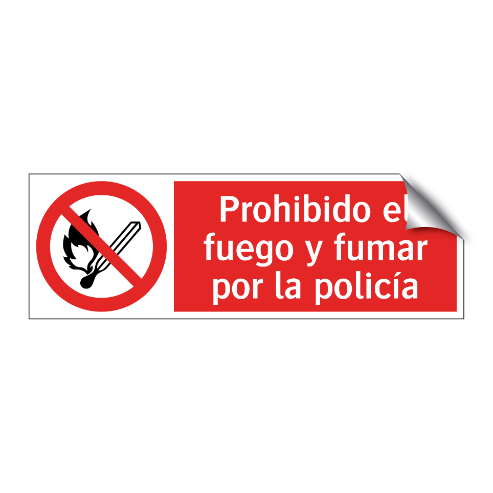 Prohibido el fuego y fumar por la policía