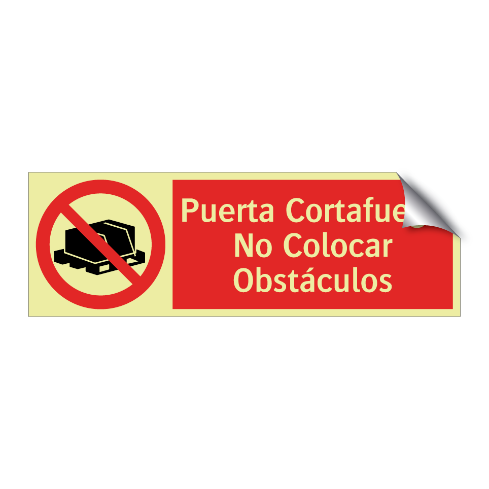 Puerta Cortafuego No Colocar Obstáculos