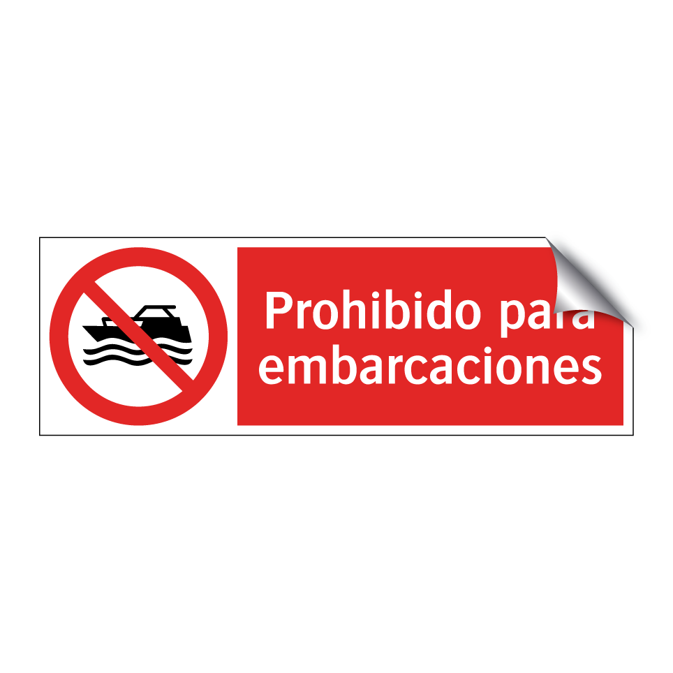 Prohibido para embarcaciones