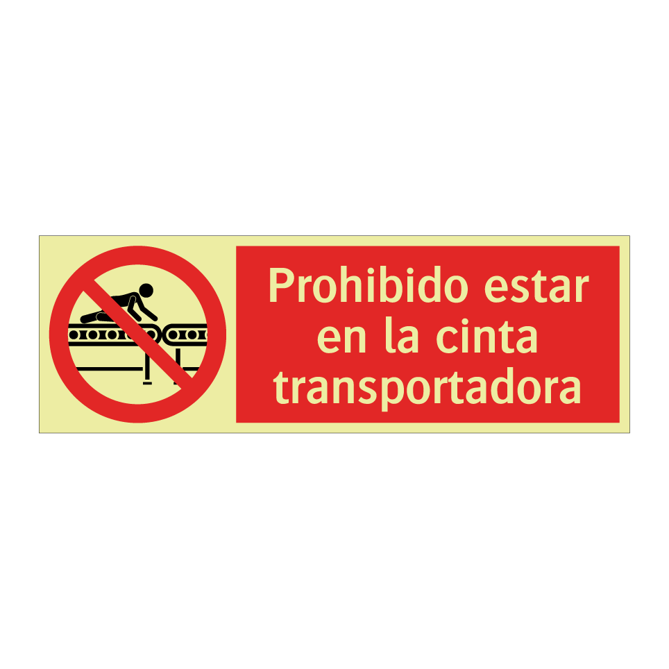 Prohibido estar en la cinta transportadora