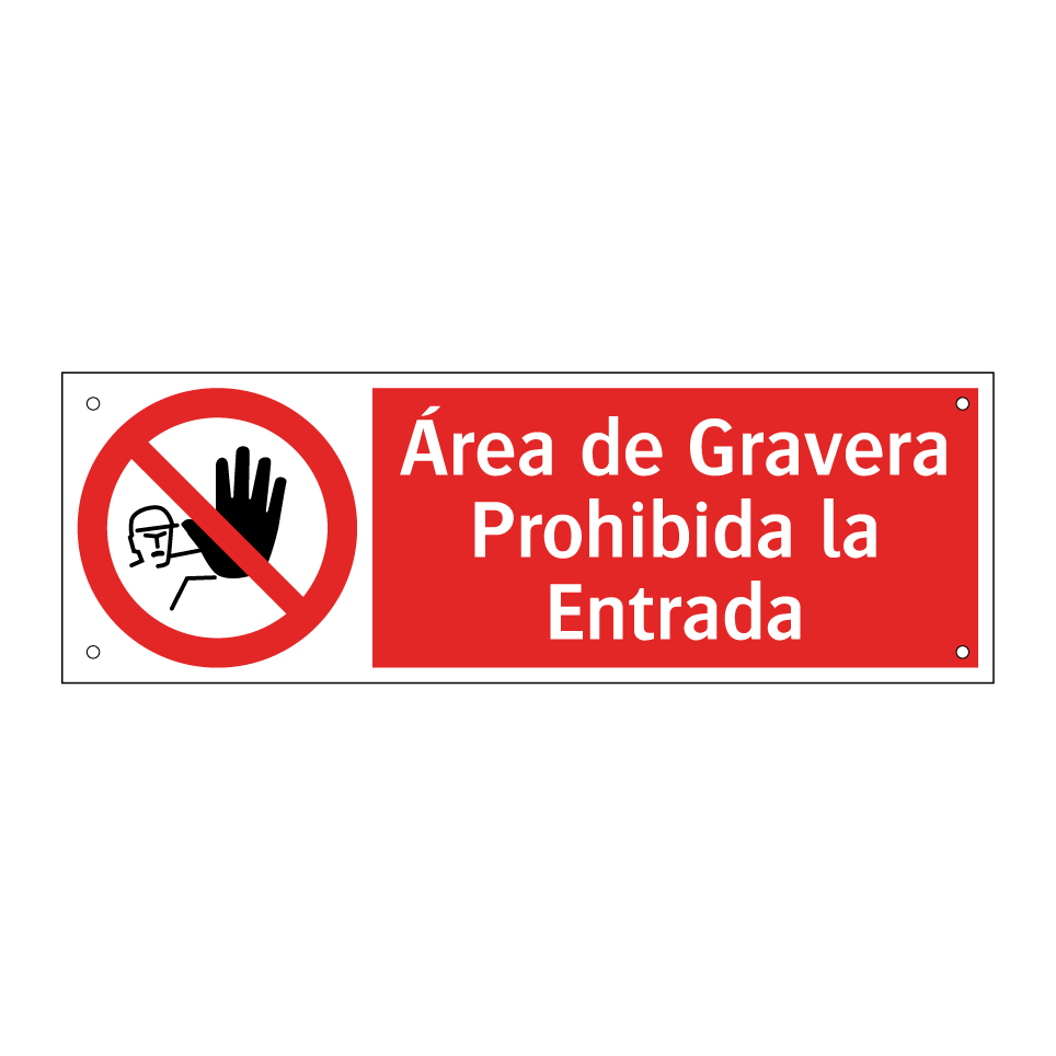 Área de Gravera Prohibida la Entrada