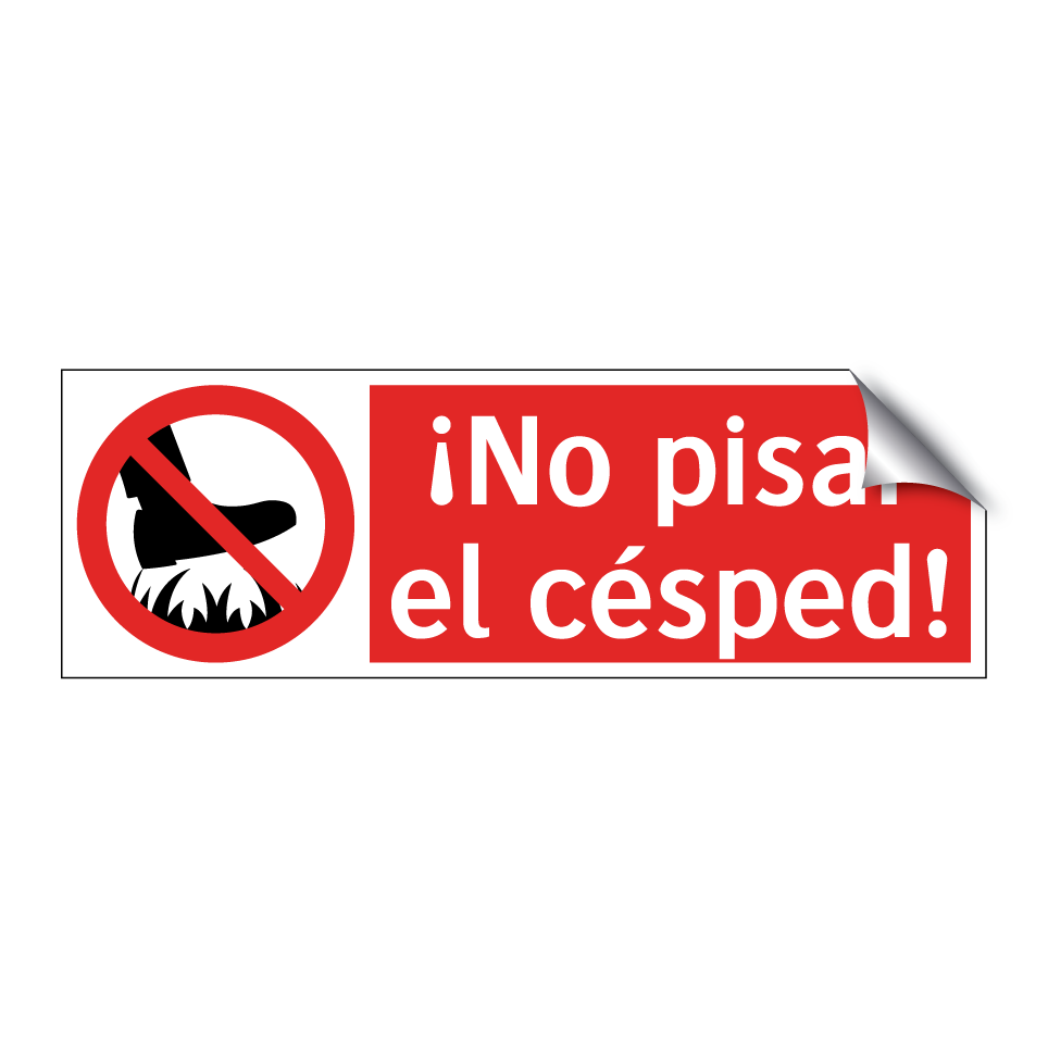 ¡No pisar el césped!