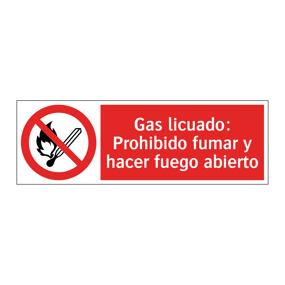 Gas licuado: Prohibido fumar y hacer fuego abierto