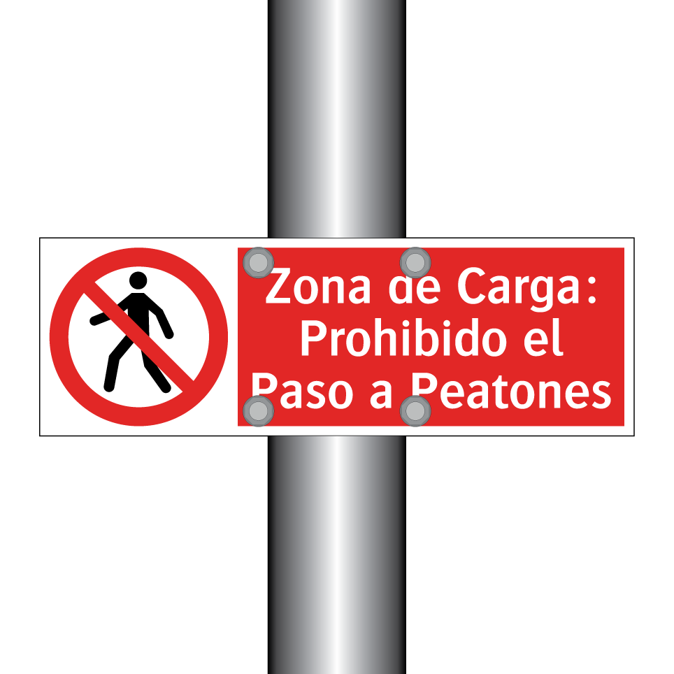 Zona de Carga: Prohibido el Paso a Peatones