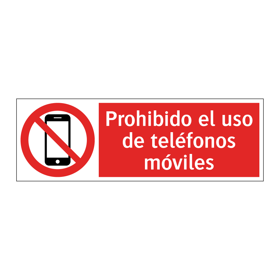 Prohibido el uso de teléfonos móviles