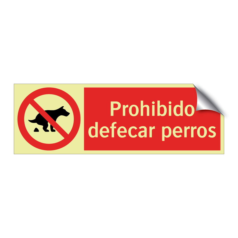 Prohibido defecar perros